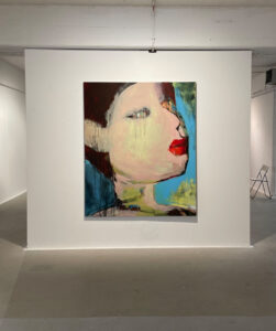 Gemälde mit dem Titel "Luna" von Heike Stommel im Frauenmuseum Bonn