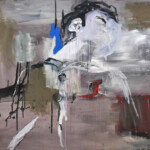 Gemaltes Bild mit dem Titel "n. o. T." von Heike Stommel