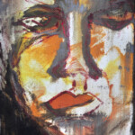 Gemaltes Bild mit dem Titel "Sohn des Mars" von Heike Stommel