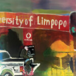 Gemaltes Bild mit dem Arbeitstitel "University of Limpopo" von Heike Stommel