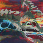 Gemaltes Bild mit dem Titel "Capra Ibex" von Heike Stommel