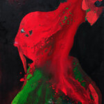 Gemaltes Bild mit dem Titel "Betta von Splendens" von Heike Stommel