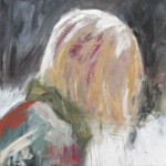 Gemaltes Bild mit dem Titel "Winternacht" von Heike Stommel