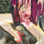 2021, Acryl auf Leinwand, 60 x 60 cm Gemaltes Bild mit dem Titel "Red shoe" von Heike Stommel