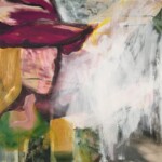 2021, Acryl auf Leinwand, 60 x 60 cm Gemaltes Bild mit dem Titel "Frau mit gelbem Schal" von Heike Stommel