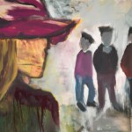 2021, Acryl auf Leinwand, 60 x 60 cm Gemaltes Bild mit dem Titel "Die anderen" von Heike Stommel