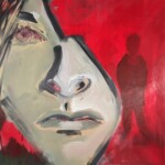 2021, Acryl auf Leinwand, 60 x 60 cm Gemaltes Bild mit dem Titel "Ohne Worte" von Heike Stommel