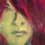 2021, Acryl auf Leinwand, 60 x 60 cm Gemaltes Bild mit dem Titel "Chill mal" von Heike Stommel