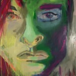 2021, Acryl auf Leinwand, 60 x 60 cm Gemaltes Bild mit dem Titel "Rainbow" von Heike Stommel