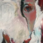 2021, Acryl auf Leinwand, 60 x 60 cm Gemaltes Bild mit dem Titel "Gone" von Heike Stommel