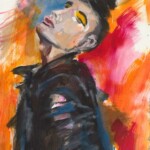 Gemaltes Bild mit dem Titel "Rise up" von Heike Stommel